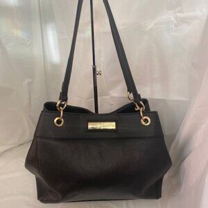 Marc New York Andrew Marc black shoulder bag with gold hardware